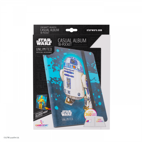 Gamegenic: Star Wars Unlimited Card Game - 18-Pocket Album - C-3PO/R2-D2